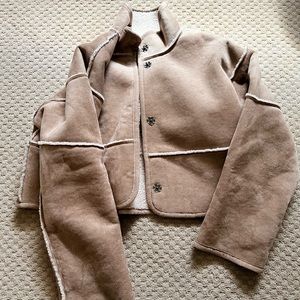 Velvet by Graham Anthropologie Reversible Sherpa Jacket